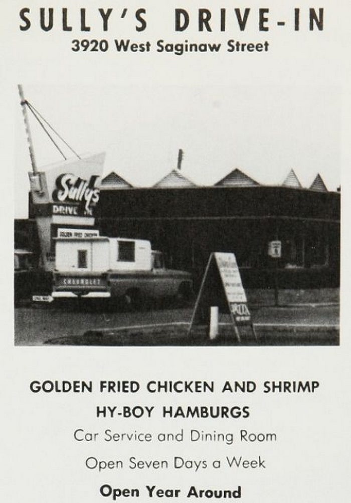 Sullys Drive-In - High School Yearbook Ad (newer photo)